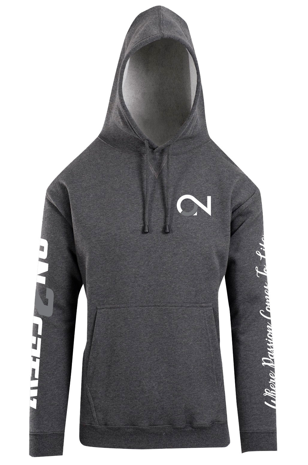 Women's/Kids On2Crew Pull Over Hoodie - Grey