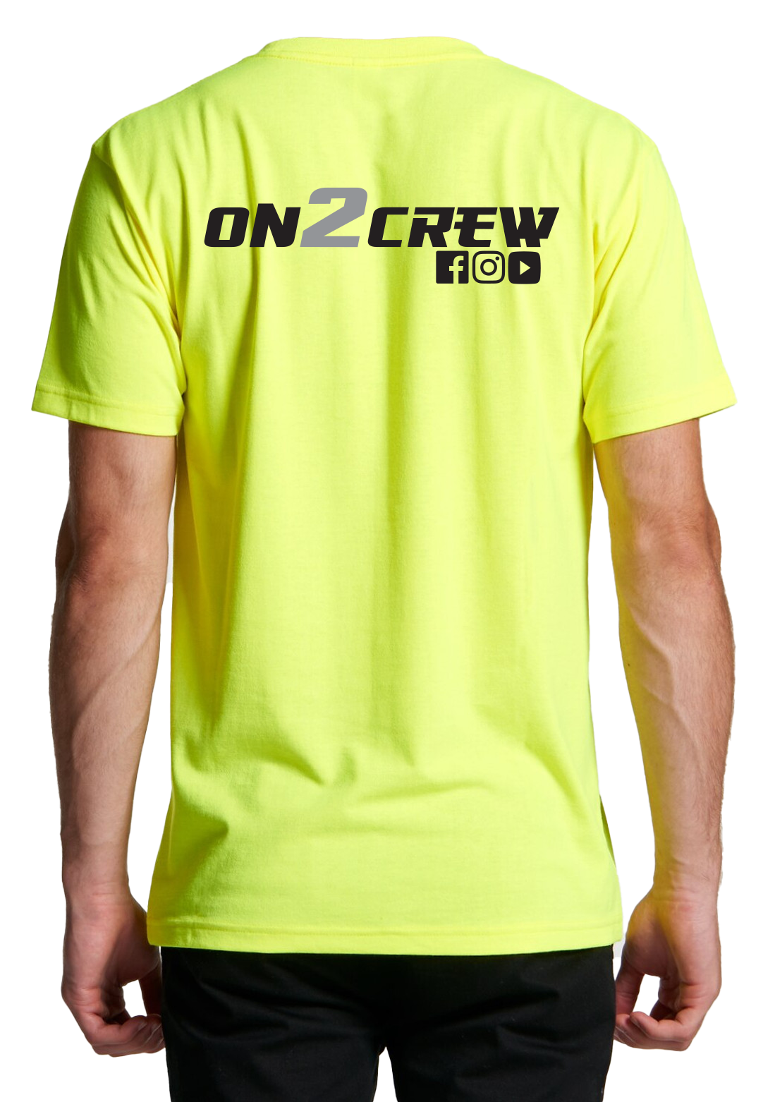 On2Crew Socialite Tee - HI VIS YELLOW