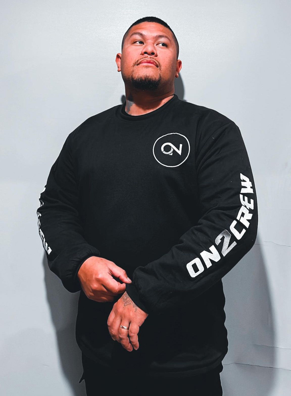 (PREORDER) On2Crew Long Sleeve Dupont™ Shirt - Black