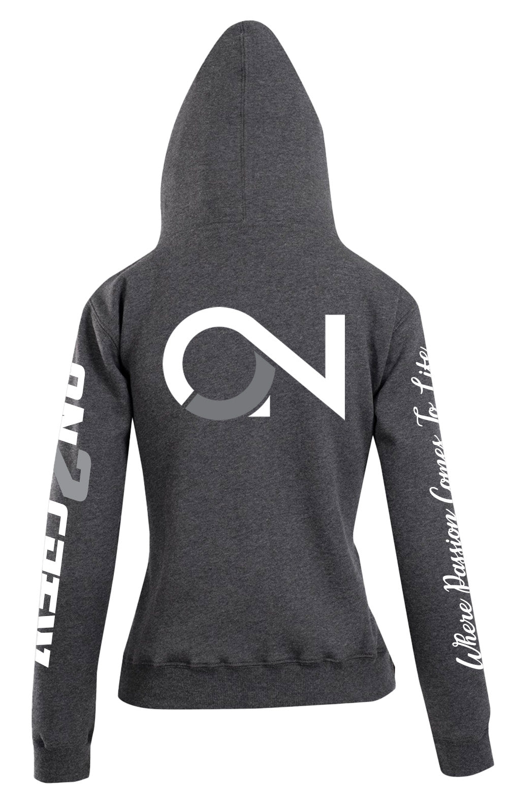 Women's/Kids On2Crew Pull Over Hoodie - Grey