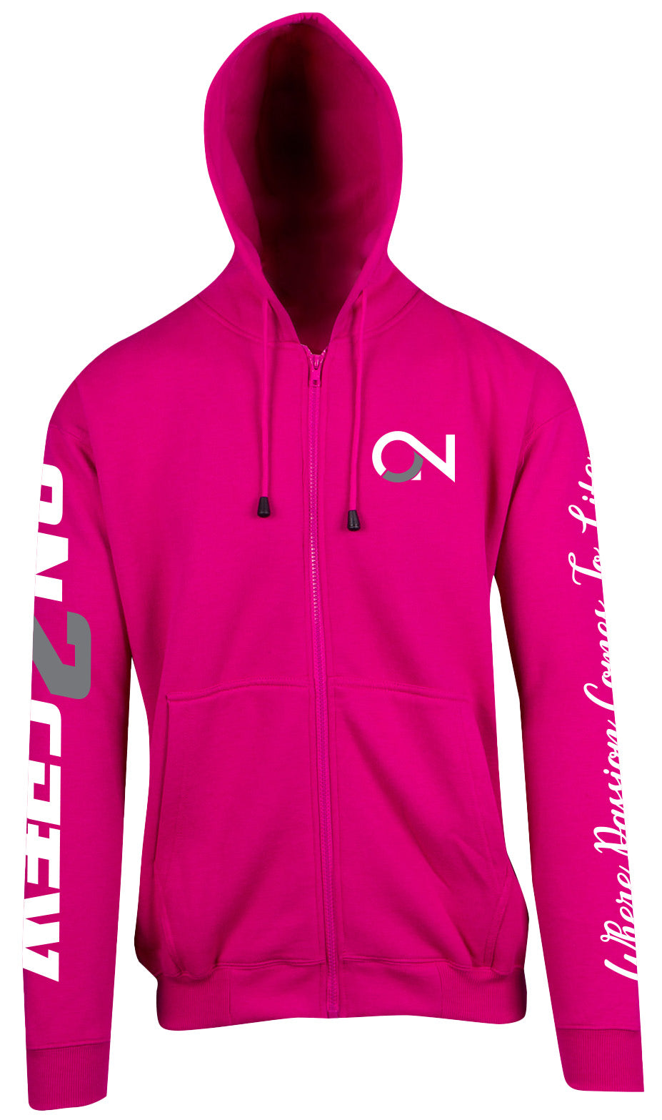 On2Crew Fleece ZIP Hoodie - Pink