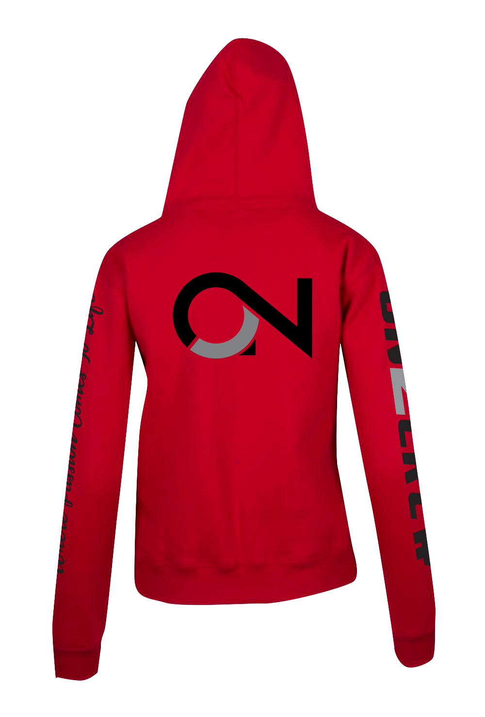 Women's/Kids On2Crew Pull Over Hoodie - Red/Black