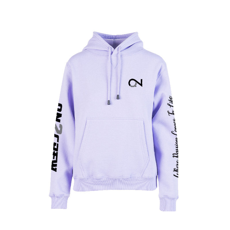 Women's/Kids On2Crew Pull Over Hoodie - Lavender/Black