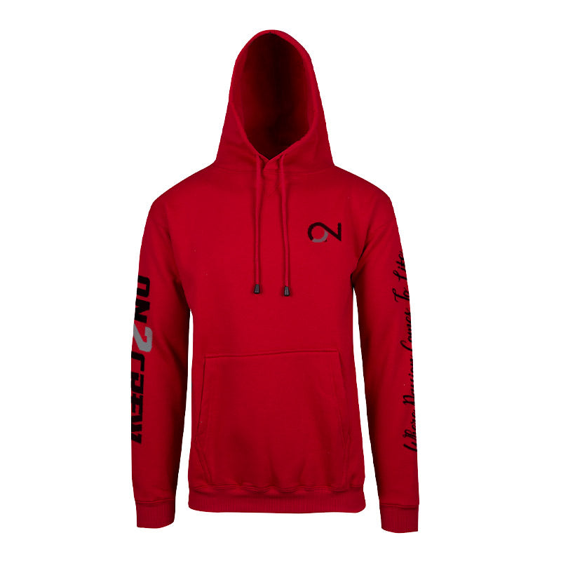 Women's/Kids On2Crew Pull Over Hoodie - Red/Black