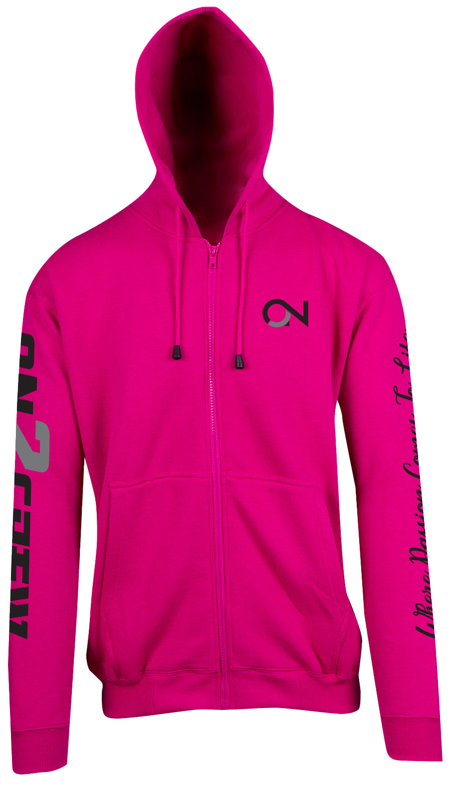 On2Crew Fleece ZIP Hoodie - Pink