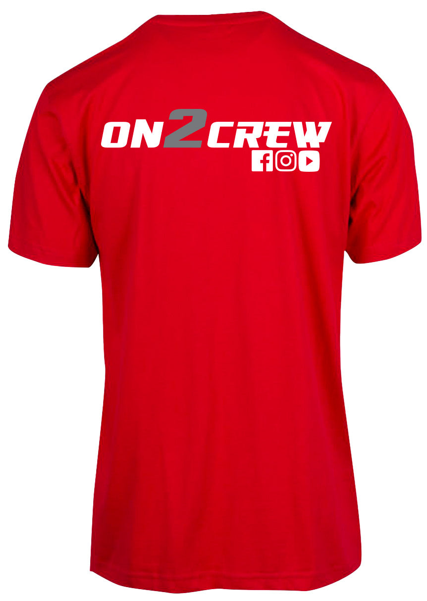 On2Crew Socialite Tee - Red/Azure