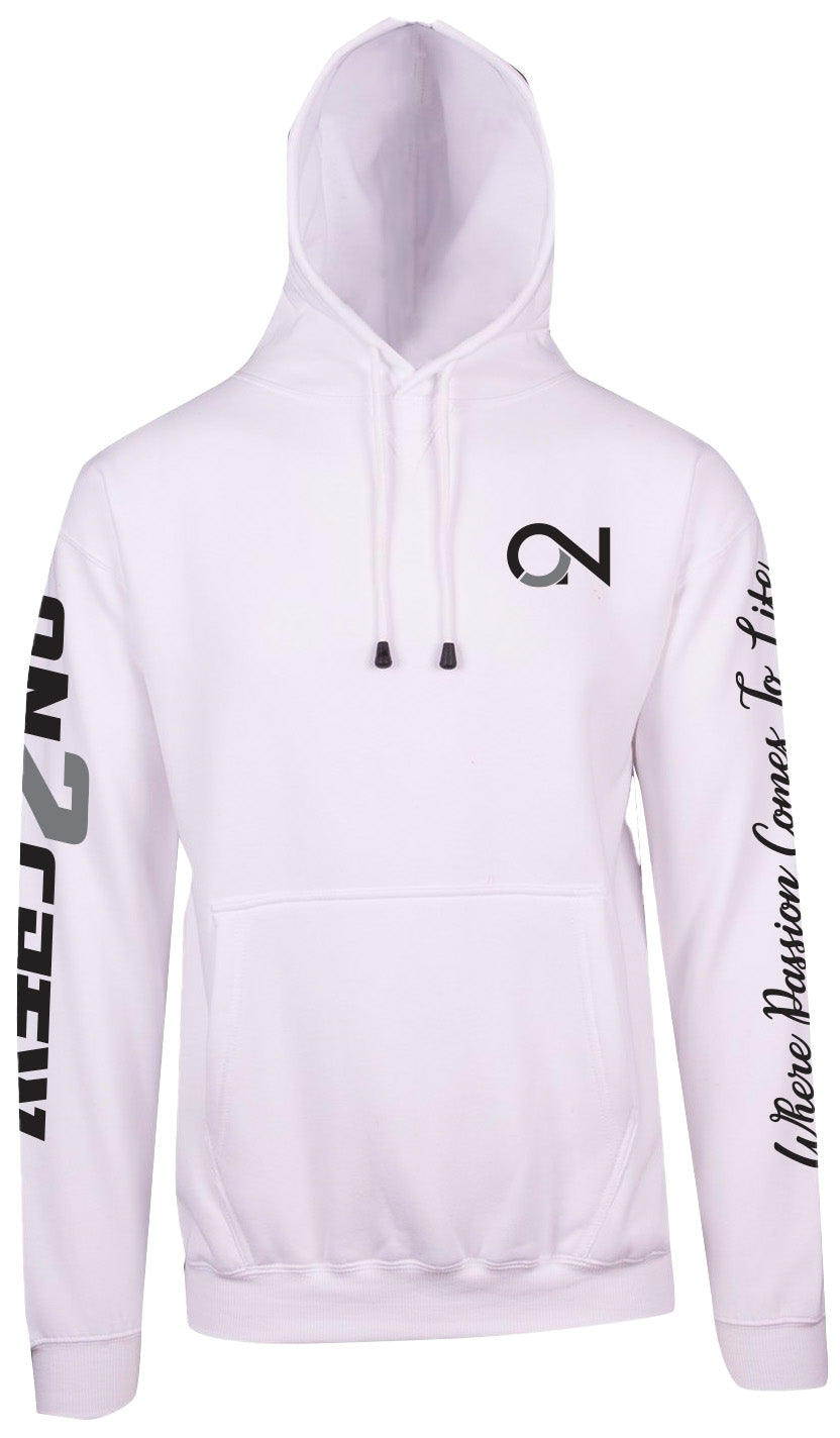 On2Crew Pull Over Hoodie - White/Black