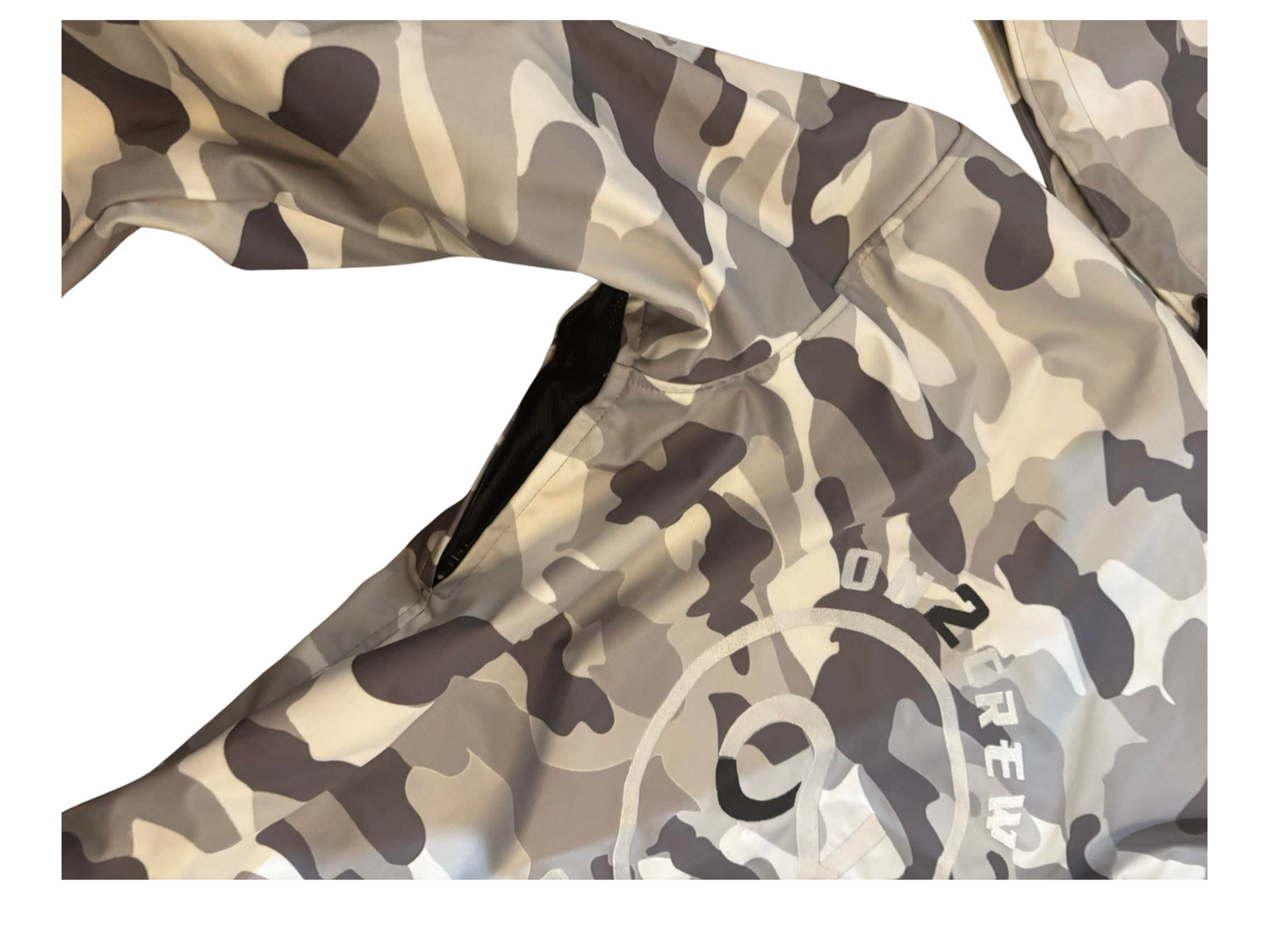 (PREORDER) On2Crew 2025 LIMITED Edition Aramid Motorcycle Riding Hoodie - White Camo