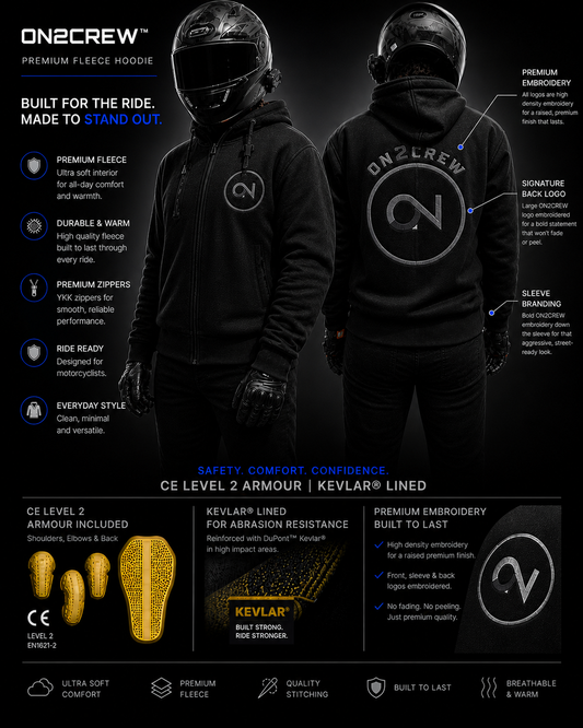 (PREORDER) Premium Black Aramid Fleece Hoodie