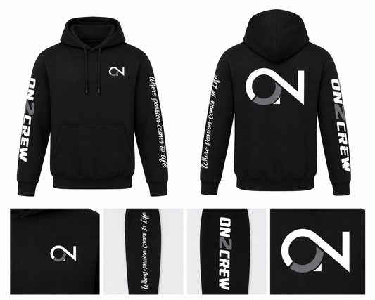 On2Crew Pull Over Hoodie Black