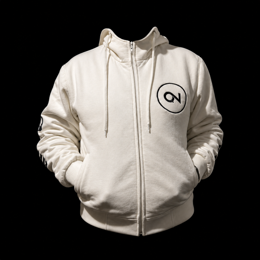 (PREORDER)    Premium White Aramid Fleece Hoodie