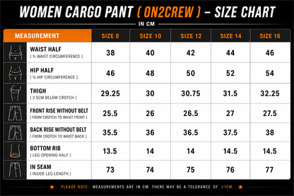 ON2CREW WOMEN’S KEVLAR CARGO PANTS