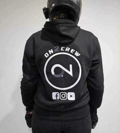 Premium Black Aramid Fleece Hoodie