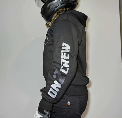 Premium Black Aramid Fleece Hoodie