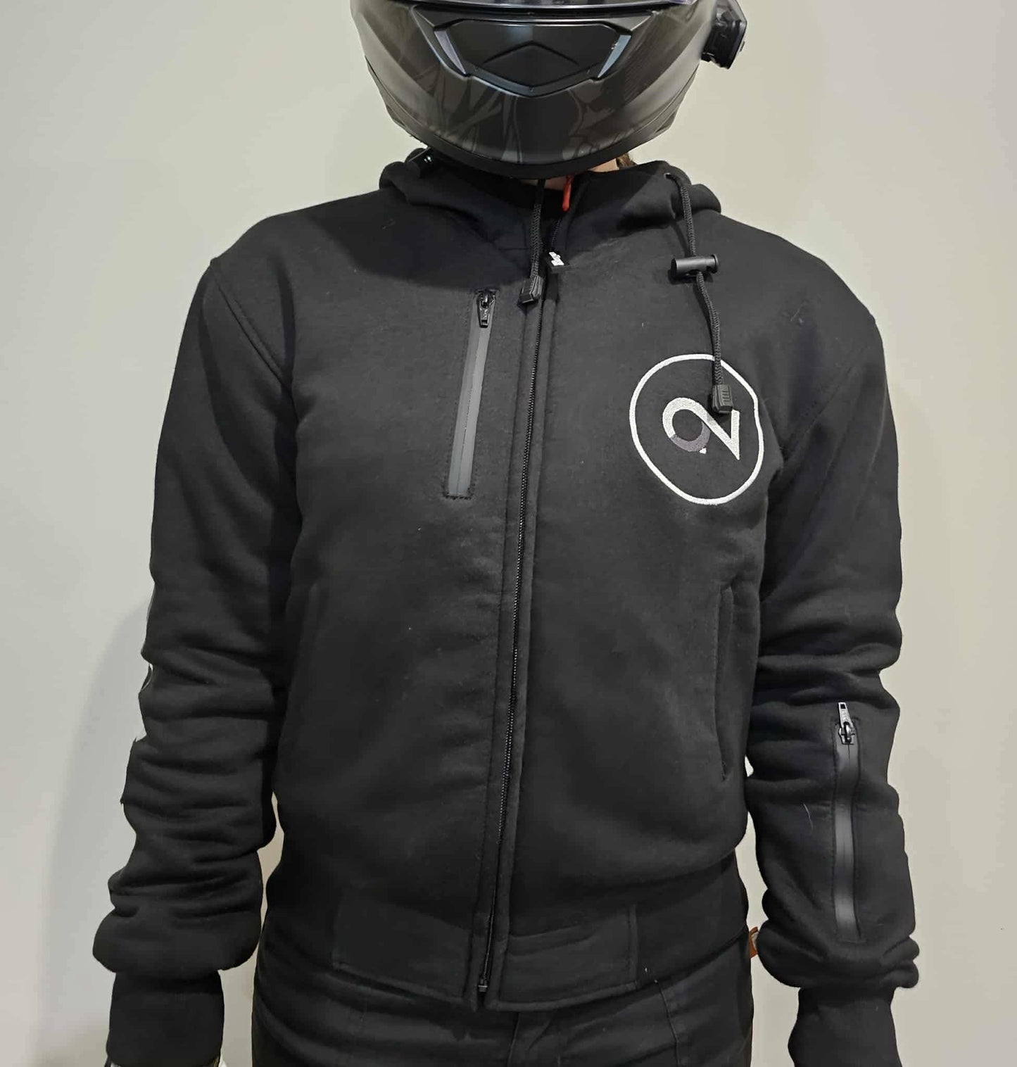 Premium Black Aramid Fleece Hoodie