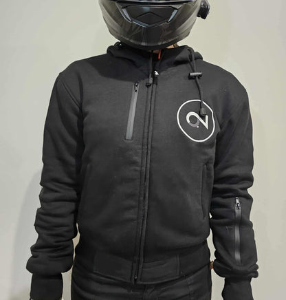 Premium Black Aramid Fleece Hoodie