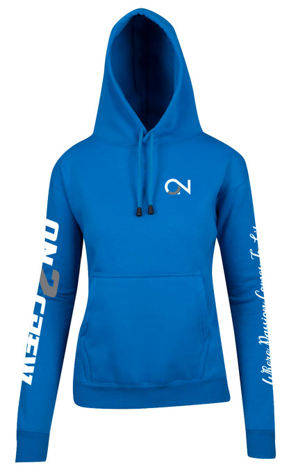 Women's/Kids On2Crew Pull Over Hoodie  - Blue