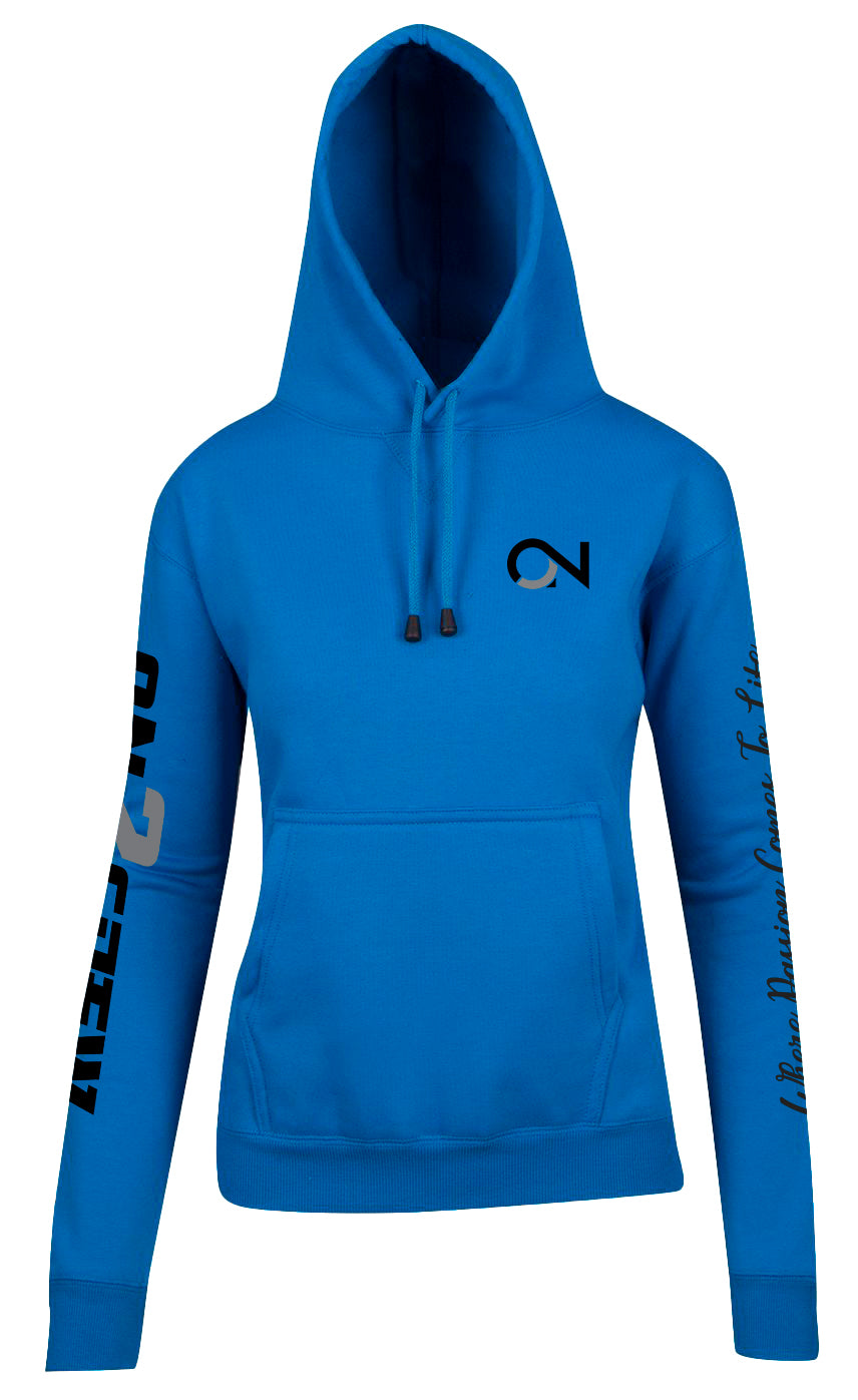 Women's/Kids On2Crew Pull Over Hoodie  - Blue