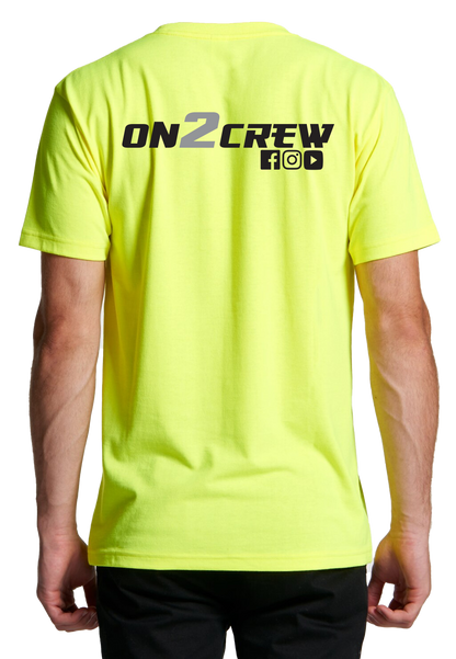 On2Crew Socialite Tee - HI VIS YELLOW