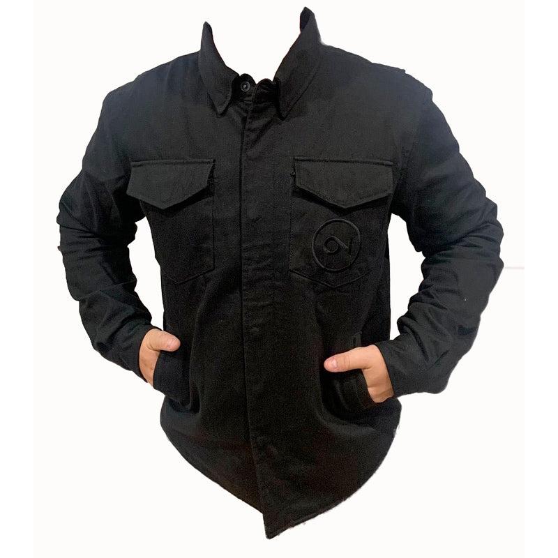 On2Crew Kevlar Denim Collared Shirt - Black