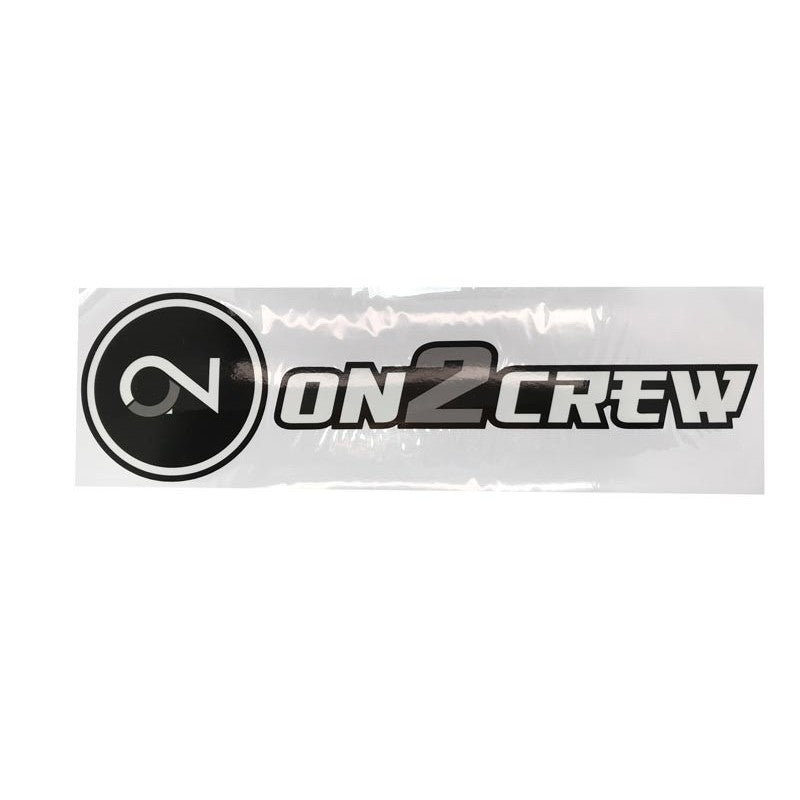 On2Crew Large Vinyl Printed Decal - Black/White/Grey