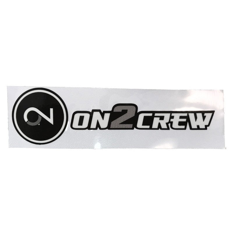 On2Crew Small Vinyl Printed Decal - Black/White/Grey