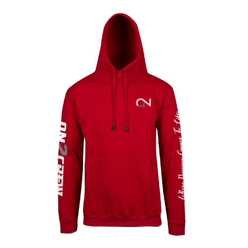 Women's/Kids On2Crew Pull Over Hoodie - Red/White