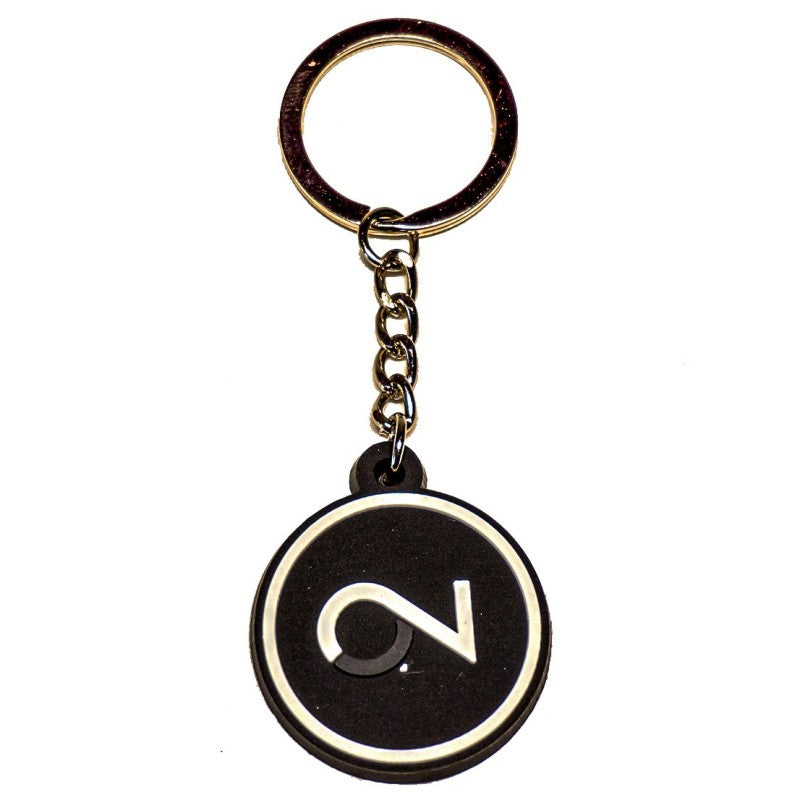 On2Crew Silicone Rubber Keychain - Black/White – On2crew