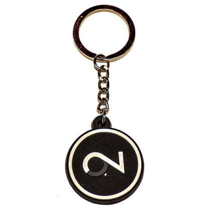 On2Crew Silicone Rubber Keychain - Black/White