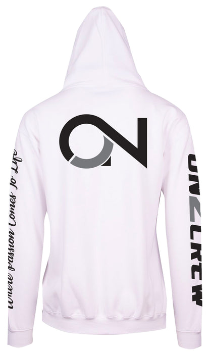 On2Crew Pull Over Hoodie - White/Black